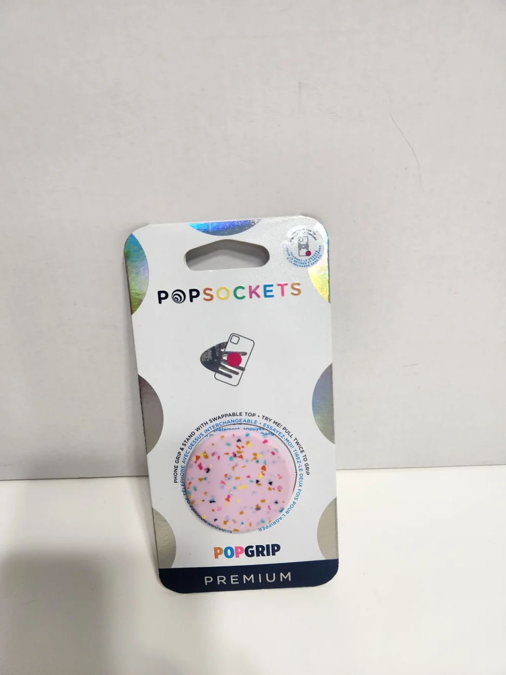 PopSocket PopGrip Premium Phone Grip - Light Pink Confetti